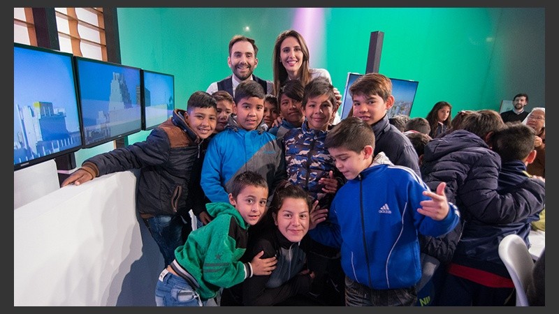 Los chicos disfrutaron en las instalaciones de Televisión Litoral.