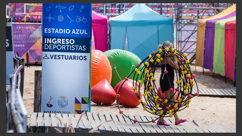 Los preparativos no paran. Este jueves arrancan los juegos.