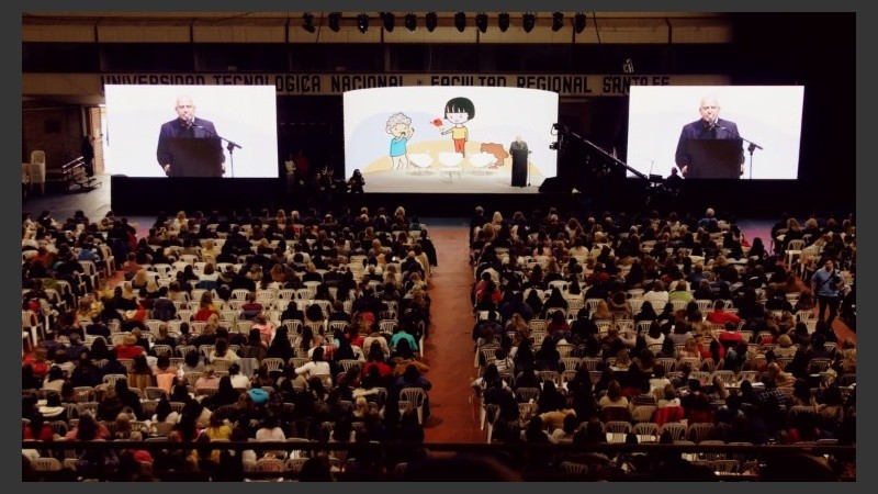 El multitudinario congreso que el gobernador inauguró en Santa Fe. 