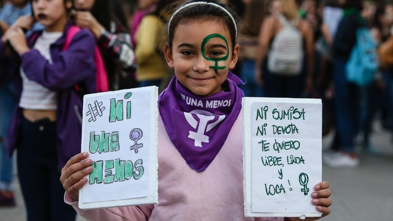 Las más pequeñas también dijeron presente.