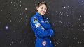 A Alyssa la apodan “blueberry” por su traje azul de astronauta.