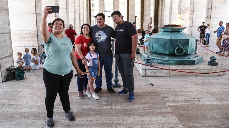 El Monumento es un lugar obligado para los turistas que llegan a Rosario.