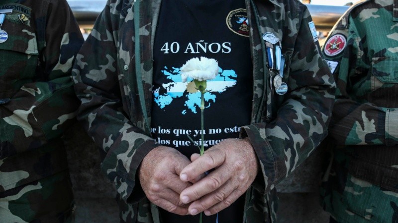 A 40 años de la guerra hubo emotivos homenajes en la ciudad. 