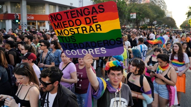 Volvió la multitudinaria Marcha del Orgullo. 