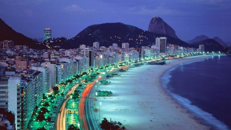 La famosa playa de Copacabana, en Río, siempre una gran atracción.